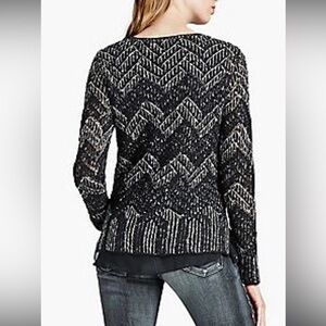 Lucky Brand Chevron Shine Sweater